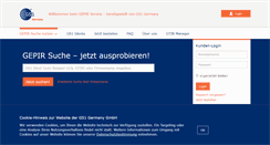 Desktop Screenshot of gepir.de